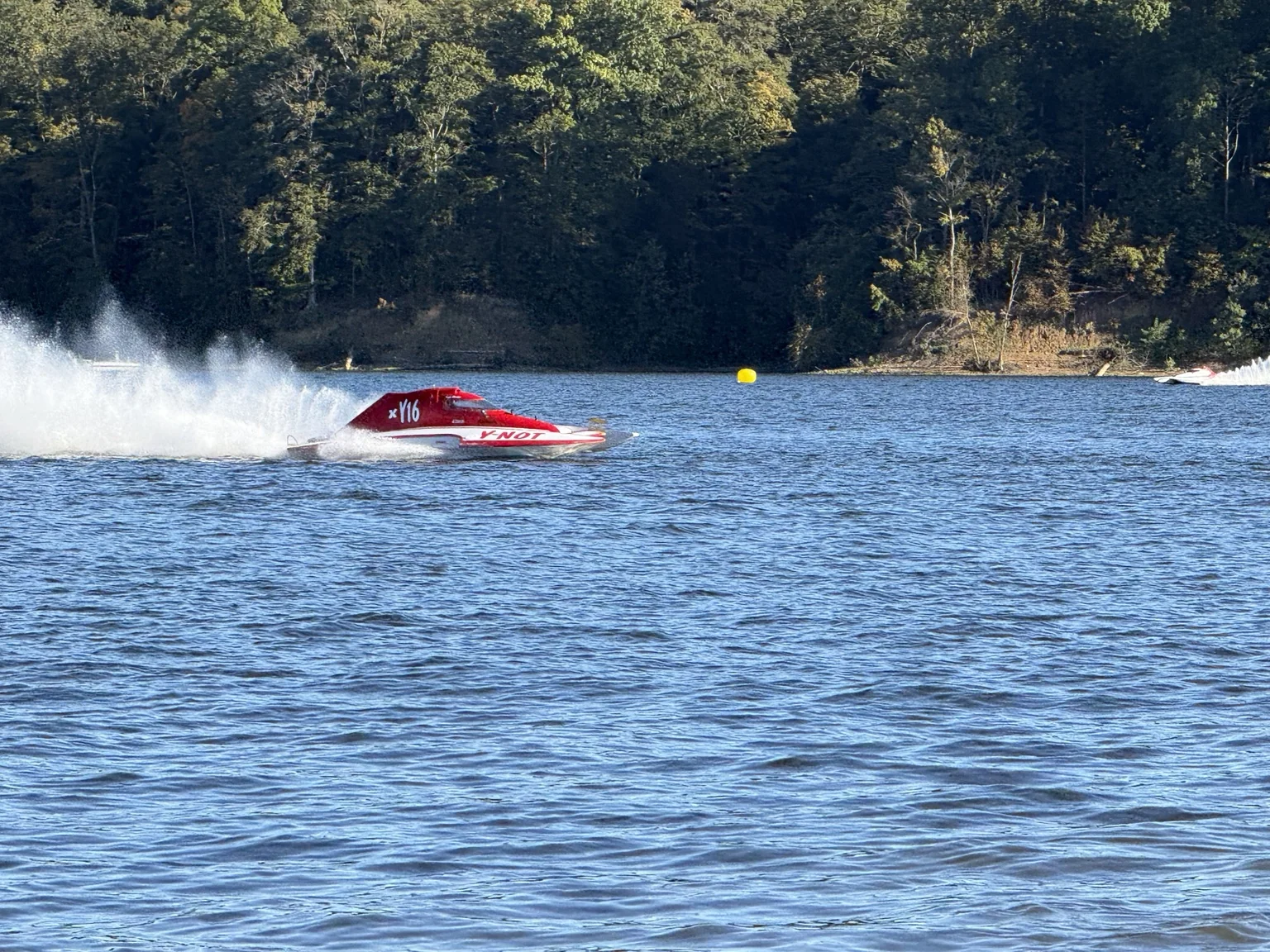 Y-16 underway during testing at Hydrobowl